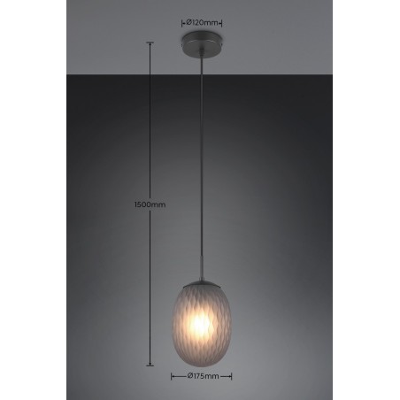 Trio Lampa Wisząca Nowoczesna Facette 364200154 Czarny