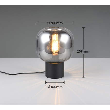 Trio Lampa Stołowa Diva 519800132 Czarny