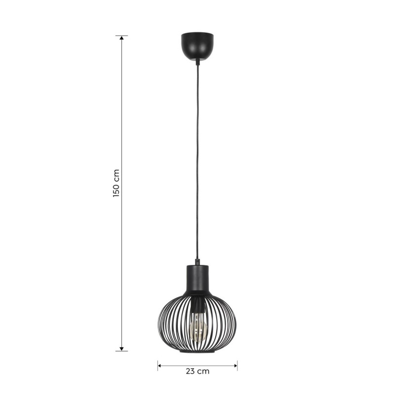 Trio Lampa Wisząca Nowoczesna Gila 365700132 Czarny