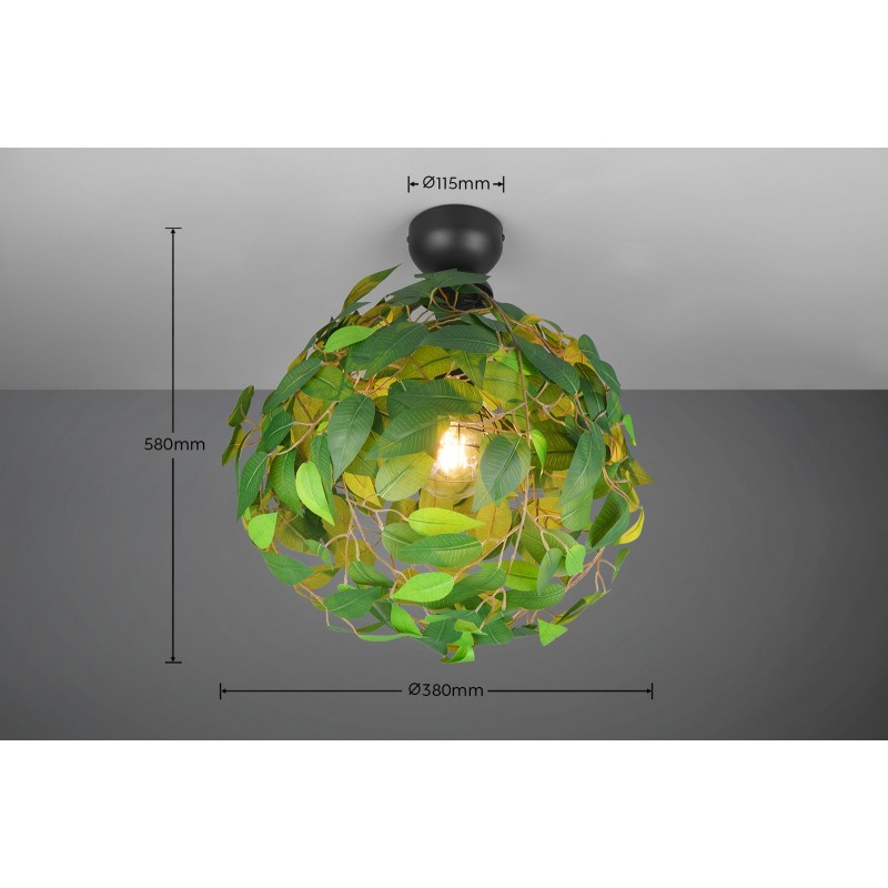 Rl Lampa Natynkowa Leavy R60461015 Czarny, Zielony