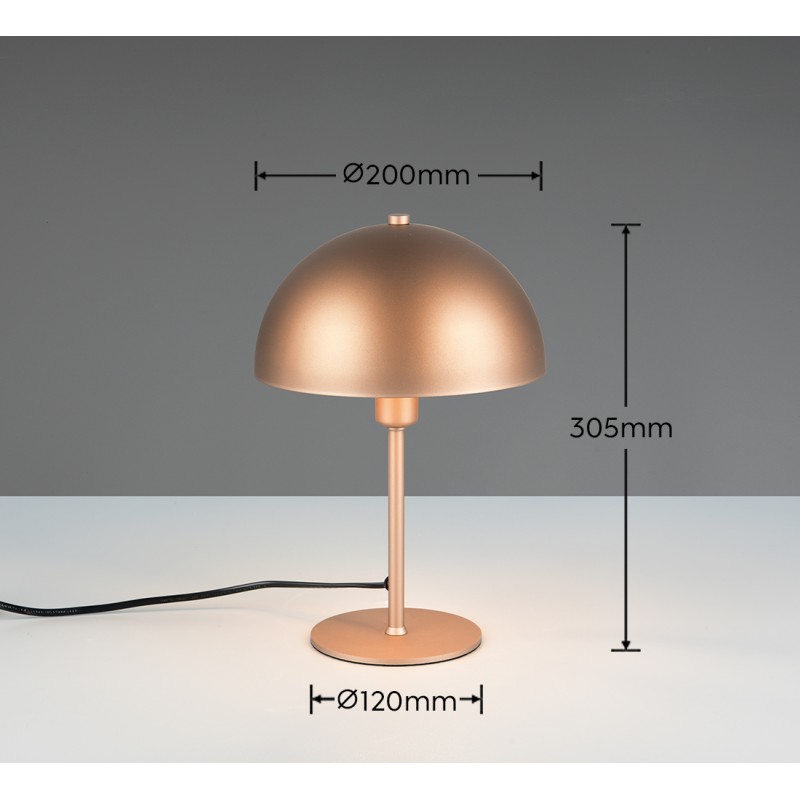 Trio Lampa Stołowa Nola 506200165 Brązowy I Odcienie Brązu