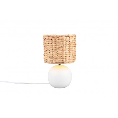 Trio Lampa Stołowa Vina 518900101 Biały, Brązowy I Odcienie Brązu