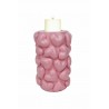 Richmond Świecznik Emel Hearts S Różowy