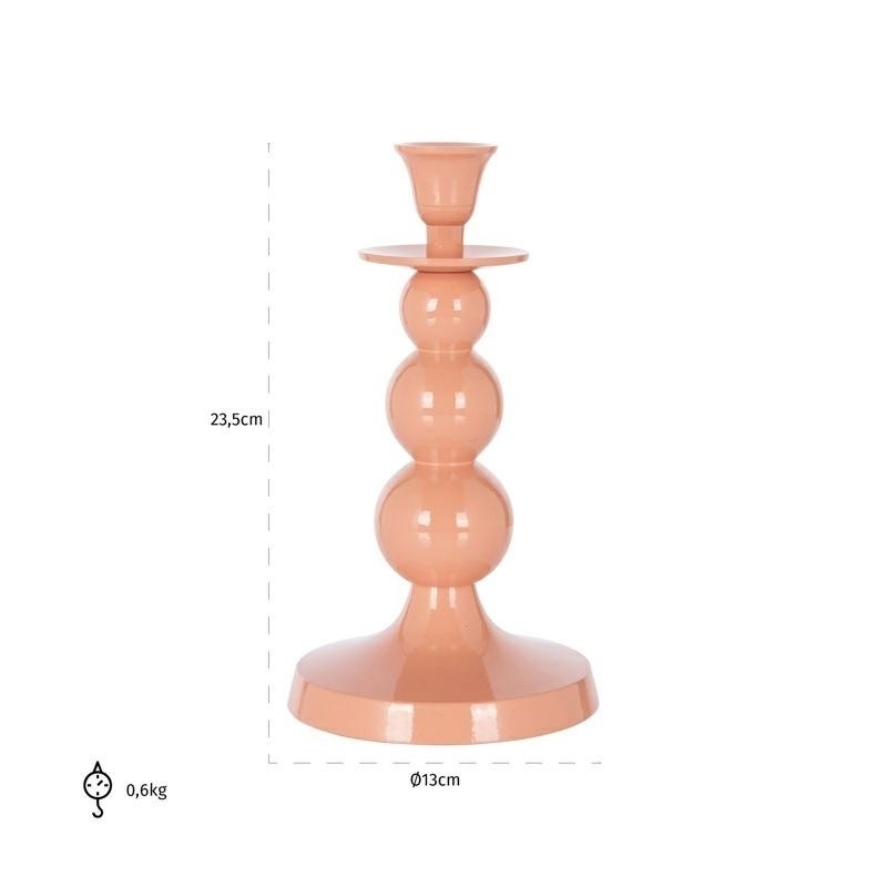 Richmond Świecznik Ryan Różowy