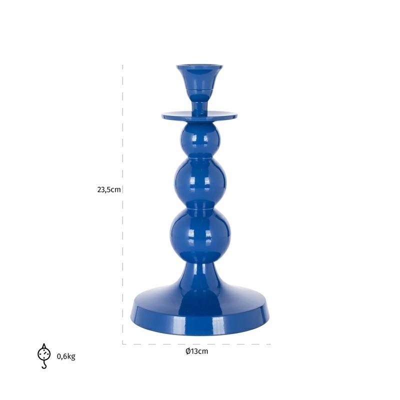 Richmond Świecznik Ryan Niebieski