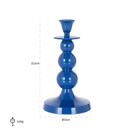 Richmond Świecznik Ryan Niebieski