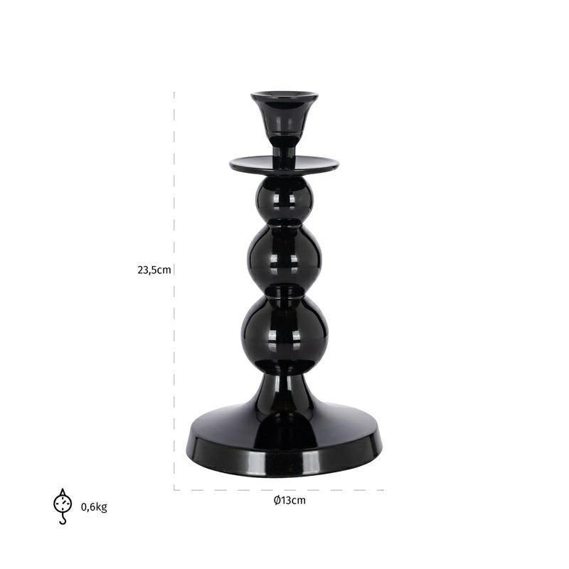 Richmond Świecznik Ryan Czarny