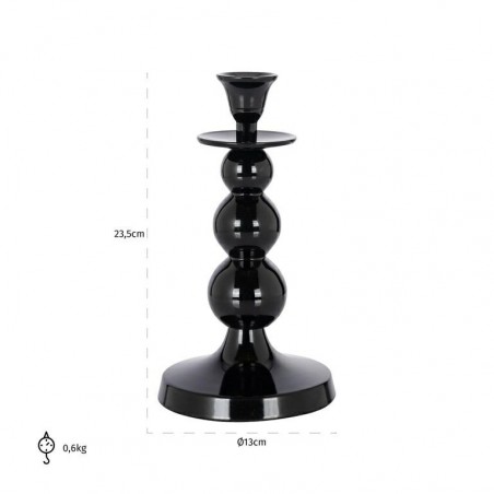 Richmond Świecznik Ryan Czarny