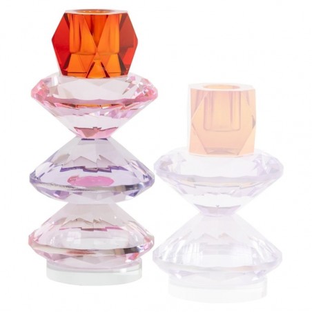 Richmond Świecznik Yalena L Różowy