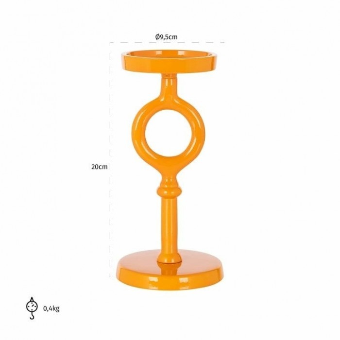 Richmond Świecznik Elina Pomarańczowy