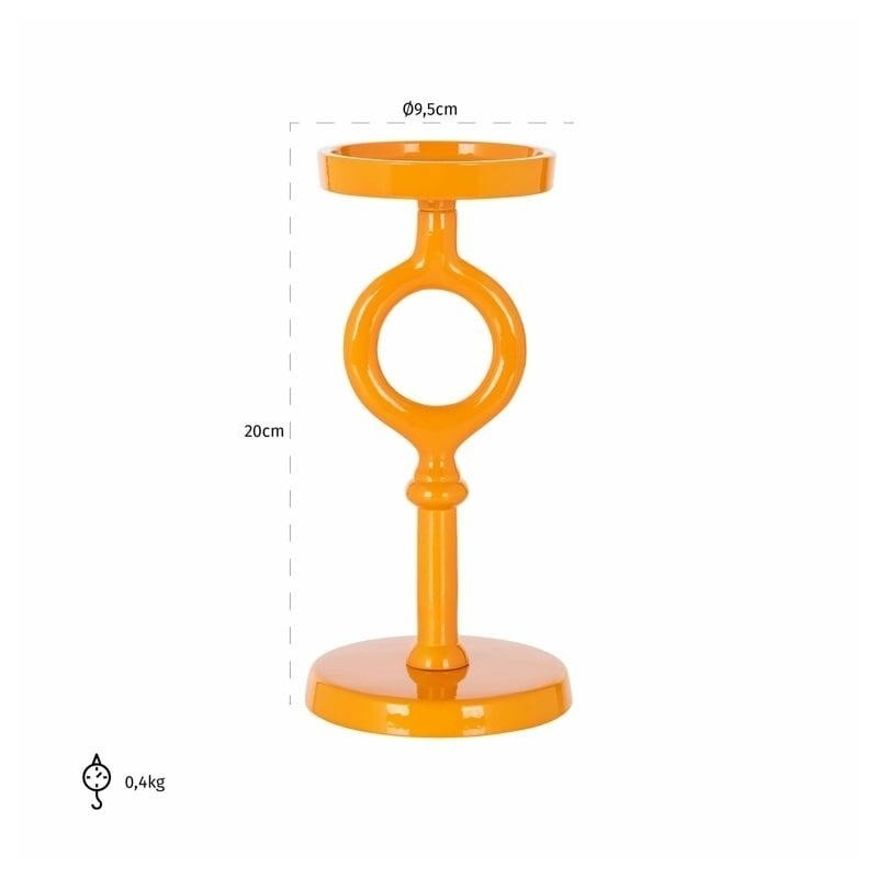 Richmond Świecznik Elina Pomarańczowy