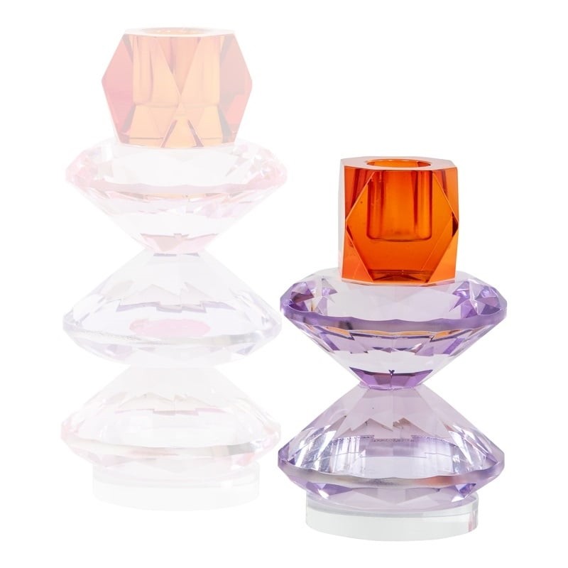 Richmond Świecznik Yalena S Fioletowy