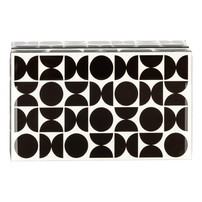 Richmond Pojemnik Na Biżuterię Vivian S   Biało-Czarny