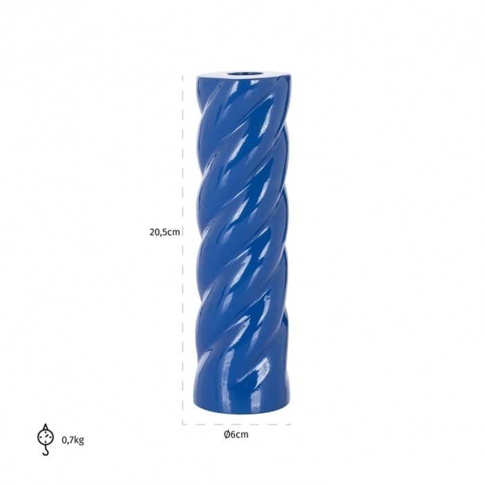 Richmond Świecznik Sven L Niebieski