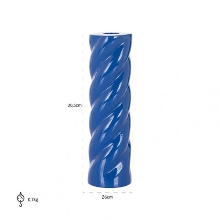 Richmond Świecznik Sven L Niebieski