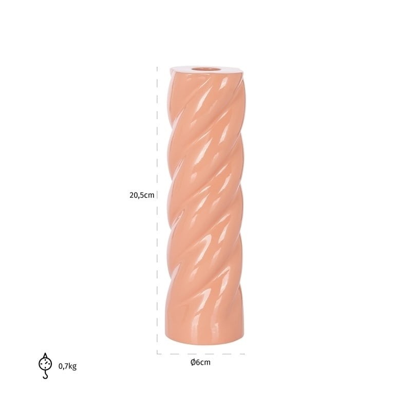 Richmond Świecznik Suzy L Różowy