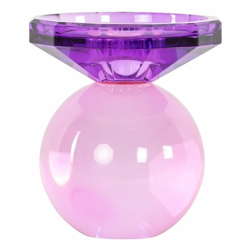 Richmond Świecznik Una Różowy