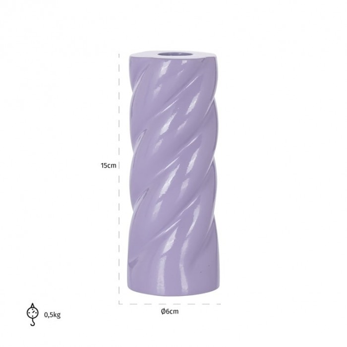 Richmond Świecznik Sarah S Fioletowy