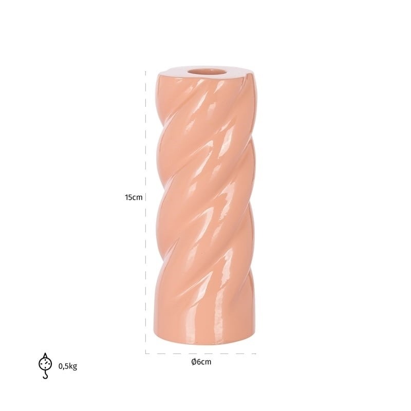 Richmond Świecznik Suzy S Różowy