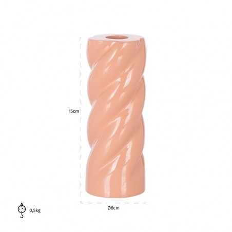 Richmond Świecznik Suzy S Różowy