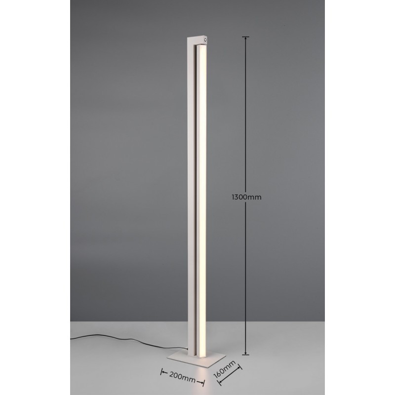 Trio Lampa podłogowa SEEKER 448810176 szary i odcienie szarości