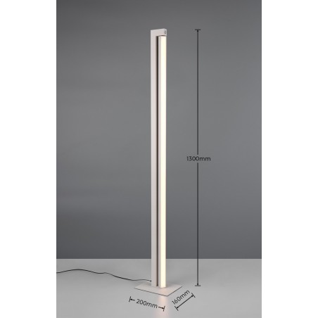 Trio Lampa podłogowa SEEKER 448810176 szary i odcienie szarości