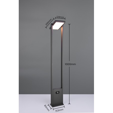 Trio Lampa zewnętrzna stojąca MALAWI 453769142 antracyt