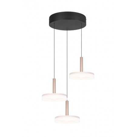 Trio Lampa wisząca LED nowoczesna CELESTE 354930365 brązowy i odcienie brązu, czarny