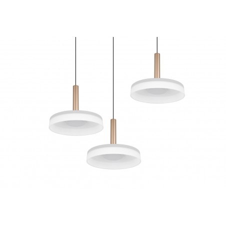 Trio Lampa wisząca LED nowoczesna CELESTE 354930365 brązowy i odcienie brązu, czarny