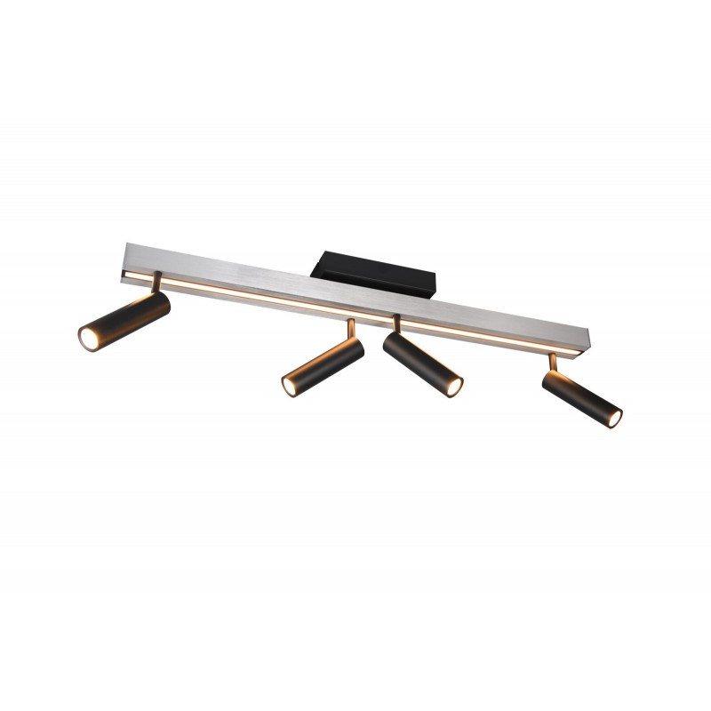 Trio Lampa natynkowa ZENO 648310505 srebrny i odcienie srebra, czarny