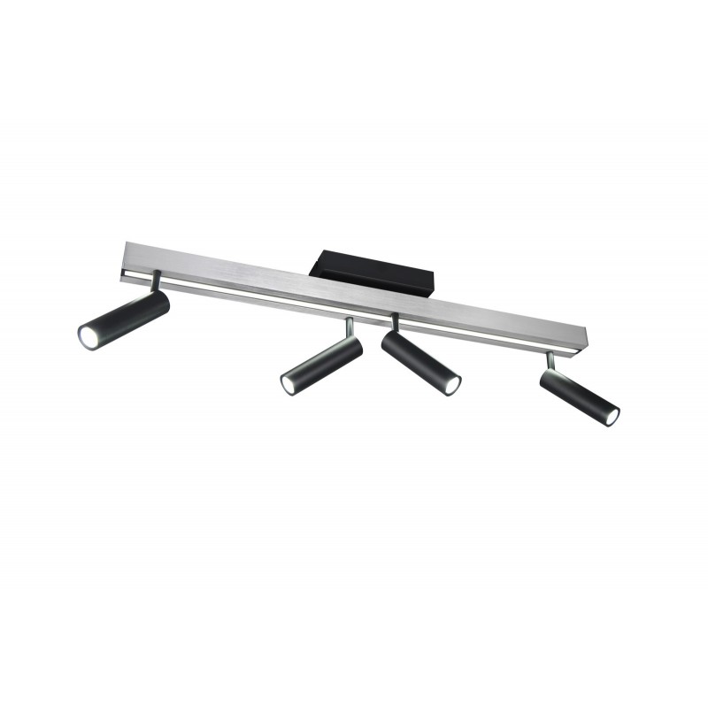 Trio Lampa natynkowa ZENO 648310505 srebrny i odcienie srebra, czarny