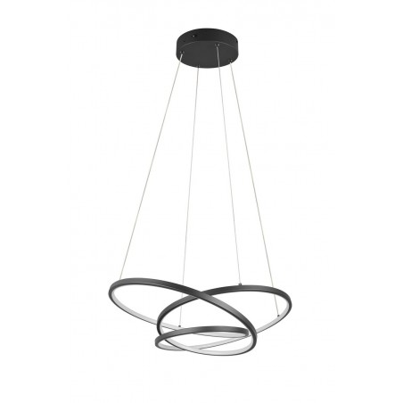 Trio Lampa wisząca LED nowoczesna DARVIN 349110132 czarny