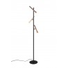 Trio Lampa podłogowa FIATO 452010317 czarny, brązowy i odcienie brązu