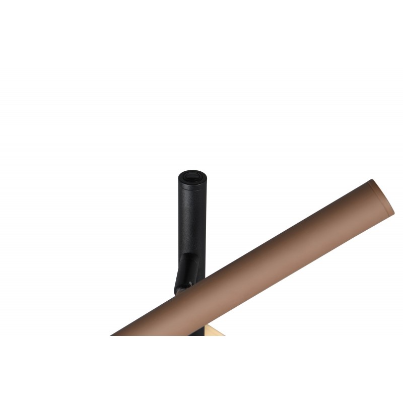 Trio Lampa podłogowa FIATO 452010317 czarny, brązowy i odcienie brązu