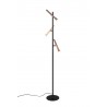 Trio Lampa podłogowa FIATO 452010317 czarny, brązowy i odcienie brązu