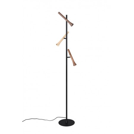 Trio Lampa podłogowa FIATO 452010317 czarny, brązowy i odcienie brązu