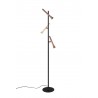 Trio Lampa podłogowa FIATO 452010317 czarny, brązowy i odcienie brązu