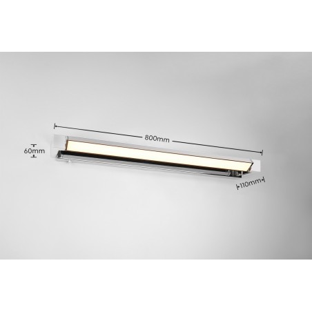 Trio Lampa łazienkowa ścienna FABRIZIO 284779106 srebrny i odcienie srebra