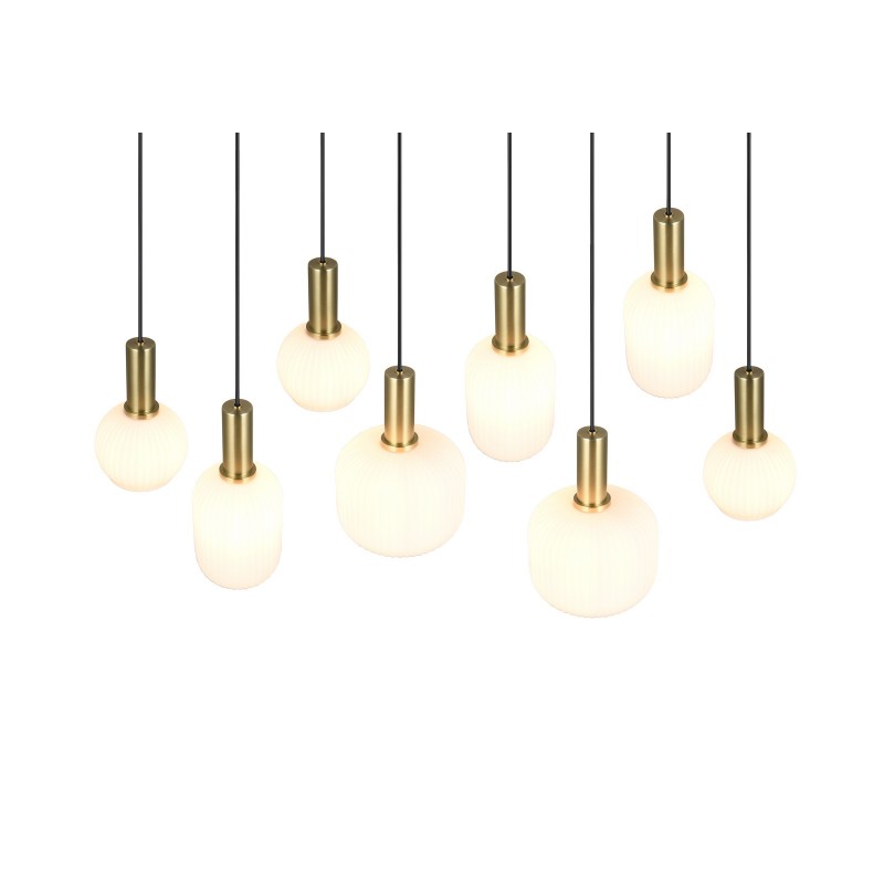 Trio Lampa wisząca nowoczesna DIVA 319800808 złoty i odcienie złota, czarny