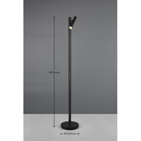 RL Lampa podłogowa GOMEZ R44571132 czarny