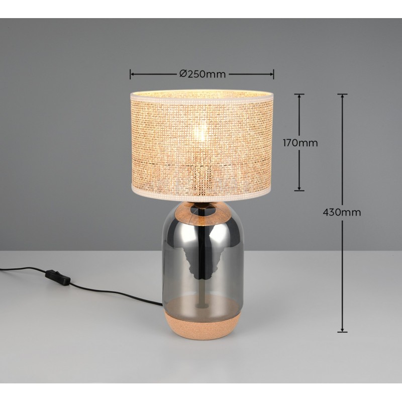 Trio Lampa stołowa TARA 564990157 srebrny i odcienie srebra