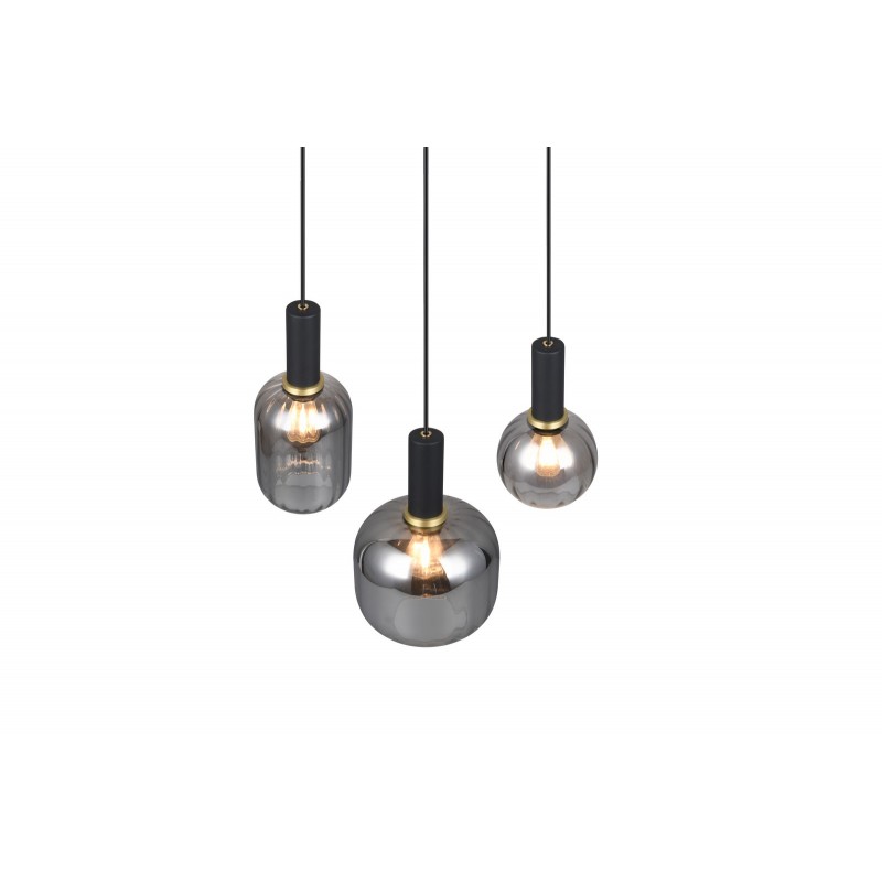 Trio Lampa wisząca nowoczesna DIVA 319830332 czarny