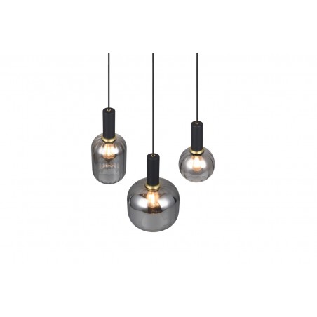 Trio Lampa wisząca nowoczesna DIVA 319830332 czarny