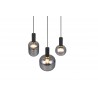 Trio Lampa wisząca nowoczesna DIVA 319830332 czarny