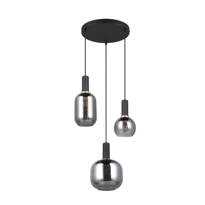 Trio Lampa wisząca nowoczesna DIVA 319830332 czarny