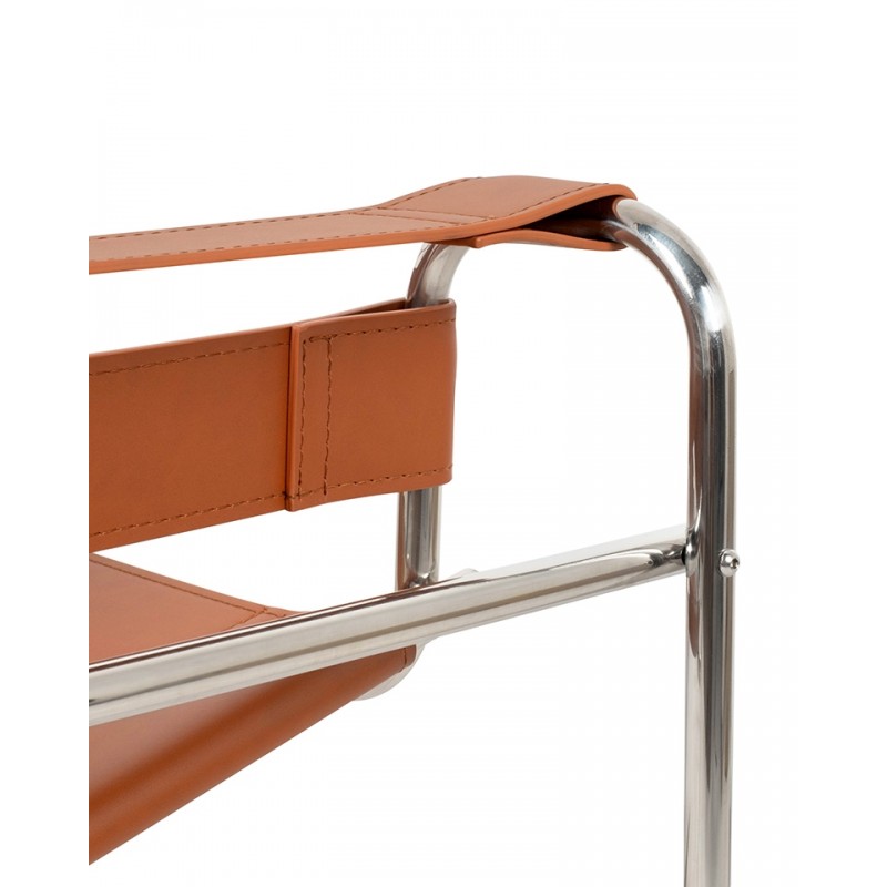 Fotel IVAN brązowy - ekoskóra