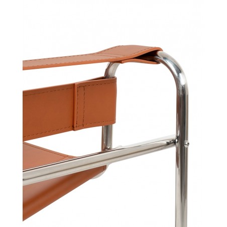 Fotel IVAN brązowy - ekoskóra