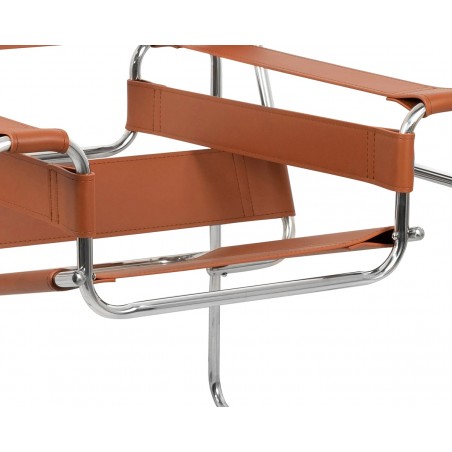 Fotel IVAN brązowy - ekoskóra