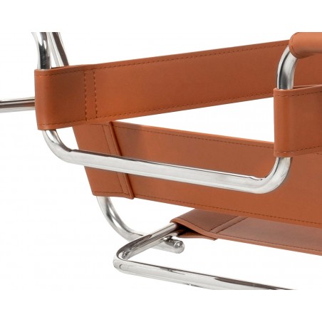 Fotel IVAN brązowy - ekoskóra