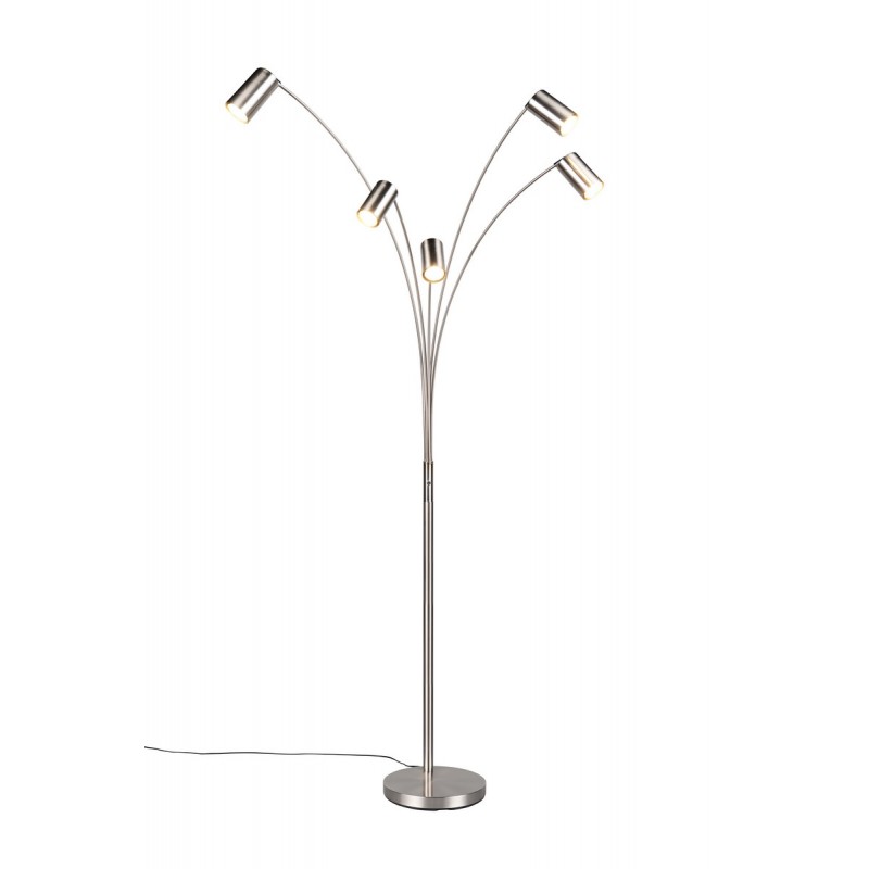 Trio Lampa podłogowa MARLEY 412400507 srebrny i odcienie srebra